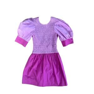 GANNI Block Color Poplin Dress Size 36/US4